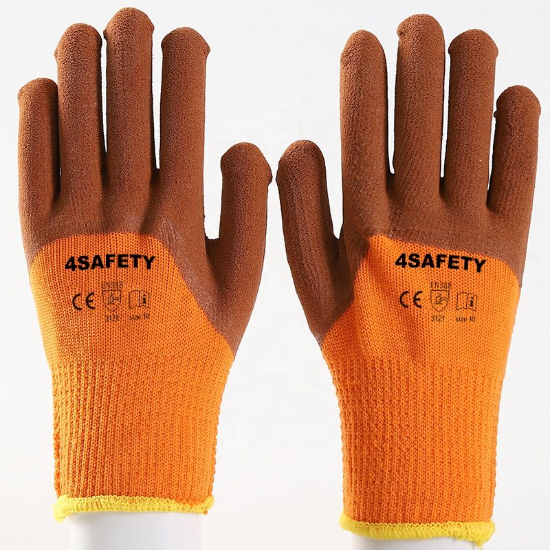Foam Latex Coated Thermal Coldproof Winter Work Hand Gloves