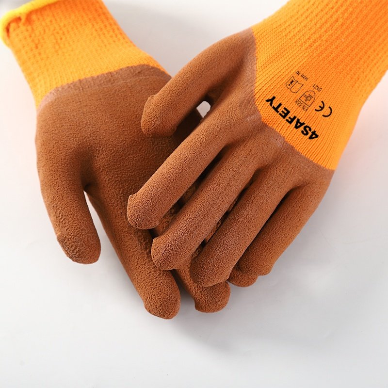 Foam Latex Coated Thermal Coldproof Winter Work Hand Gloves