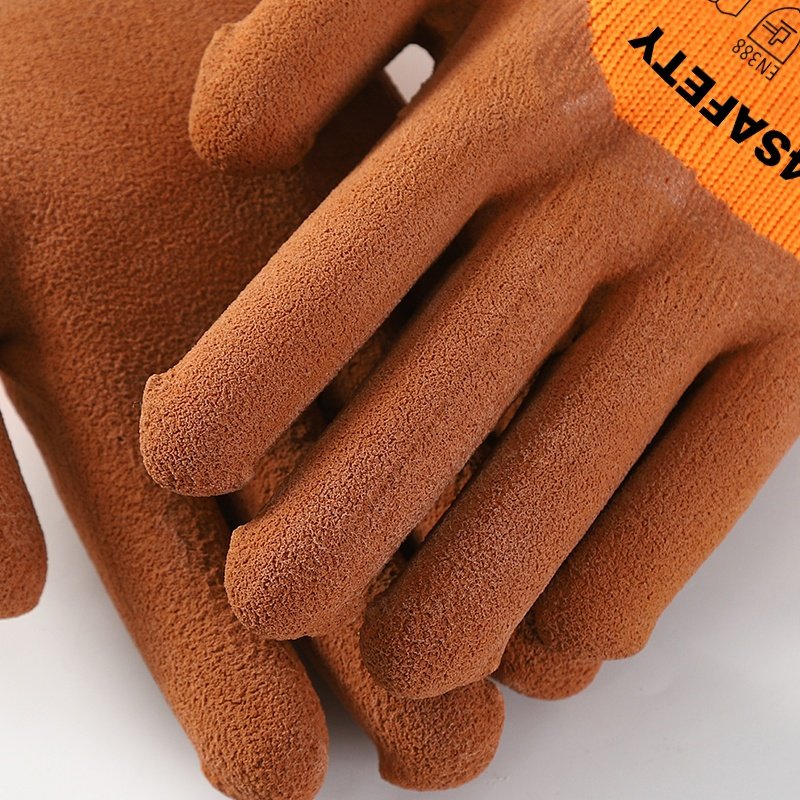 Foam Latex Coated Thermal Coldproof Winter Work Hand Gloves