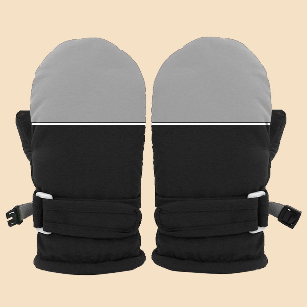 Children's Solid Color Ski Gloves Warm and Cold Winter Antifreeze Hand Gloves Thickened for Comfort and Protection