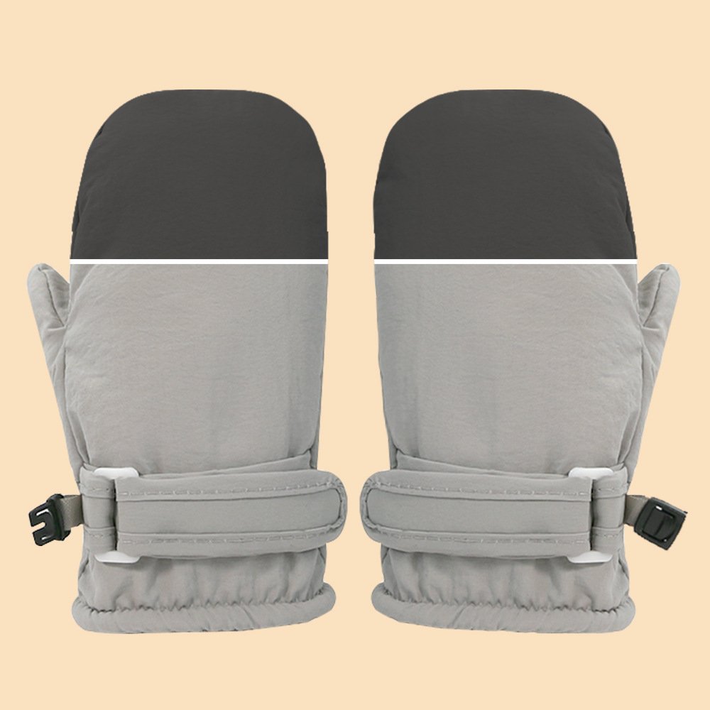 Children's Solid Color Ski Gloves Warm and Cold Winter Antifreeze Hand Gloves Thickened for Comfort and Protection