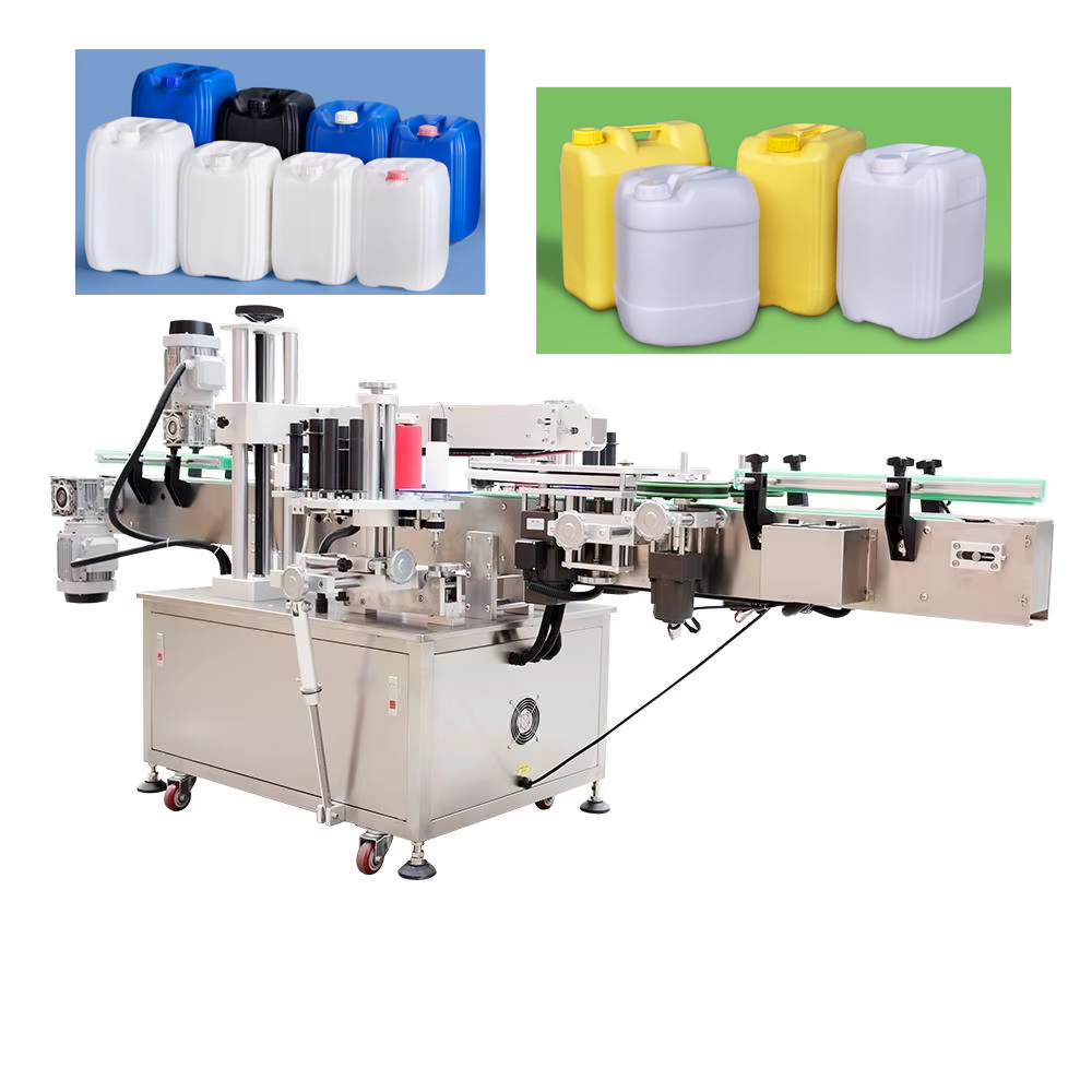 Two-Sided Labeling Machine for Square Plastic Bucket Medical Bucket Square Plastic Bucket Sticker Paper Packaging