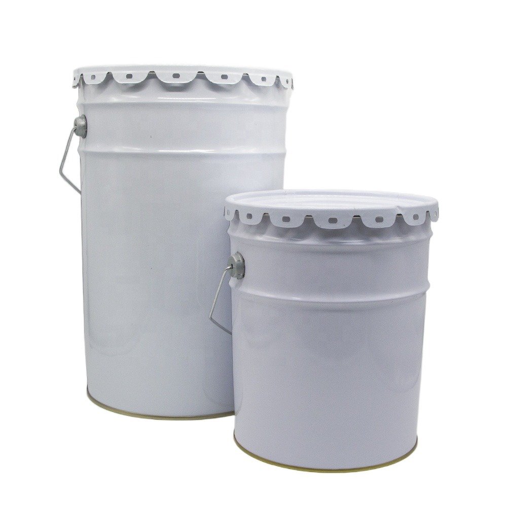 20L Empty Metal Bucket With Lock Ring Lid Paint Bucket for Sale