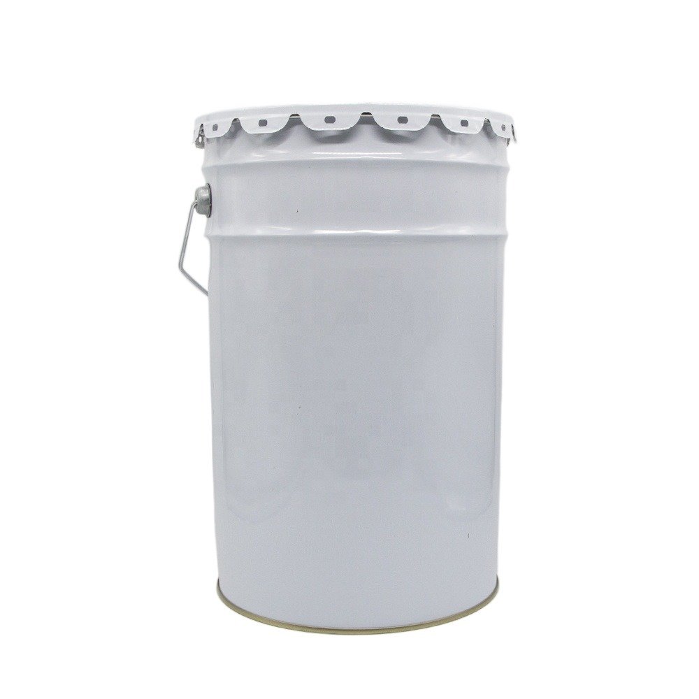20L Empty Metal Bucket With Lock Ring Lid Paint Bucket for Sale
