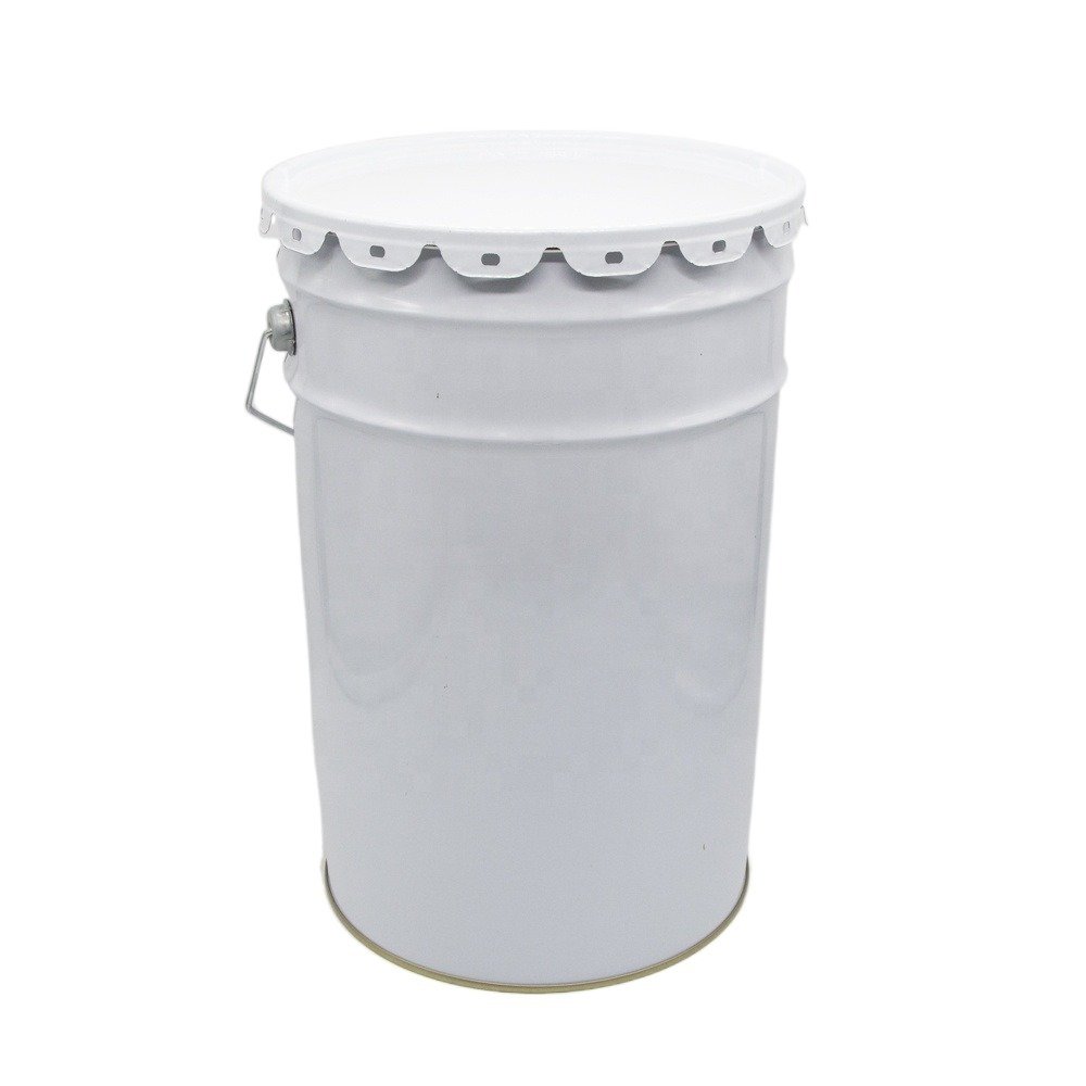 20L Empty Metal Bucket With Lock Ring Lid Paint Bucket for Sale