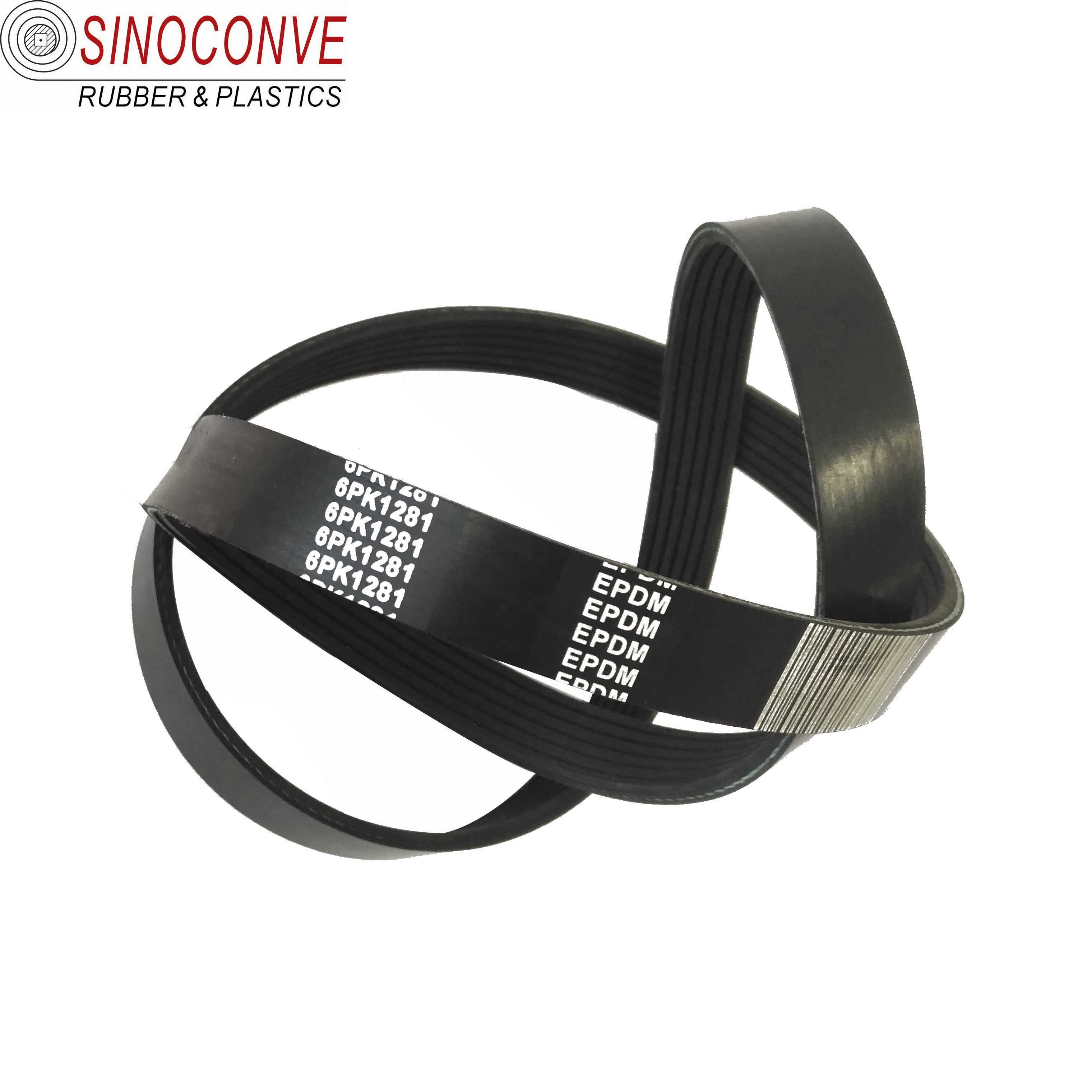 Drive Car Auto Fan Pk EPDM Rubber Poly v Ribed Belt Ribbed Multi Rib Motor Engine v Ribed Belt for Cars