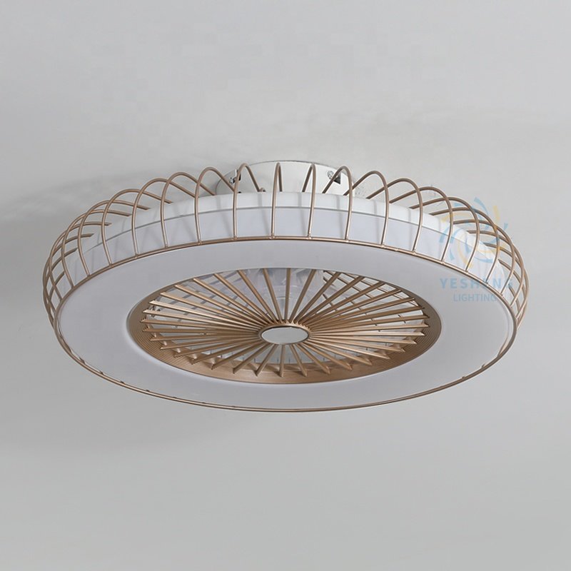 XD49 Modern Bedroom LED Ceiling Fan Light Remote Control Led Ceiling Fan Light