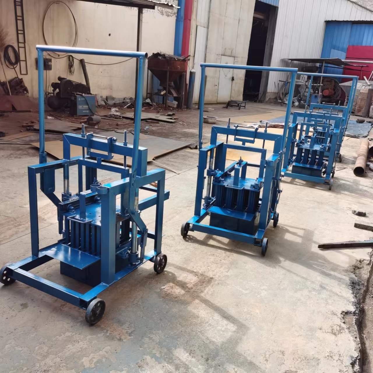 Hot Sale Widely Used Small Scale Manual Block Concrete Hollow Block Making Brick Machine Concrete Block Making Machine