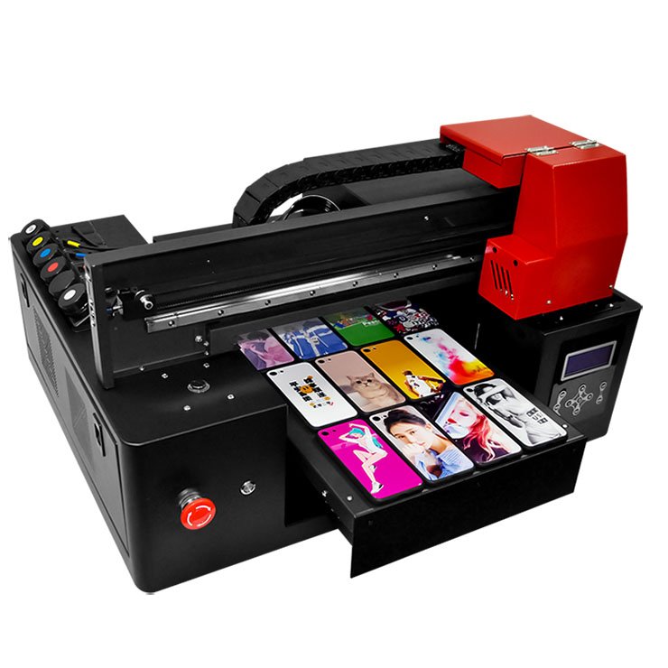 2018 New Upgraded R1390 A3flatbed Mobile Cover Digital Uv Printer with White Ink Circulation System