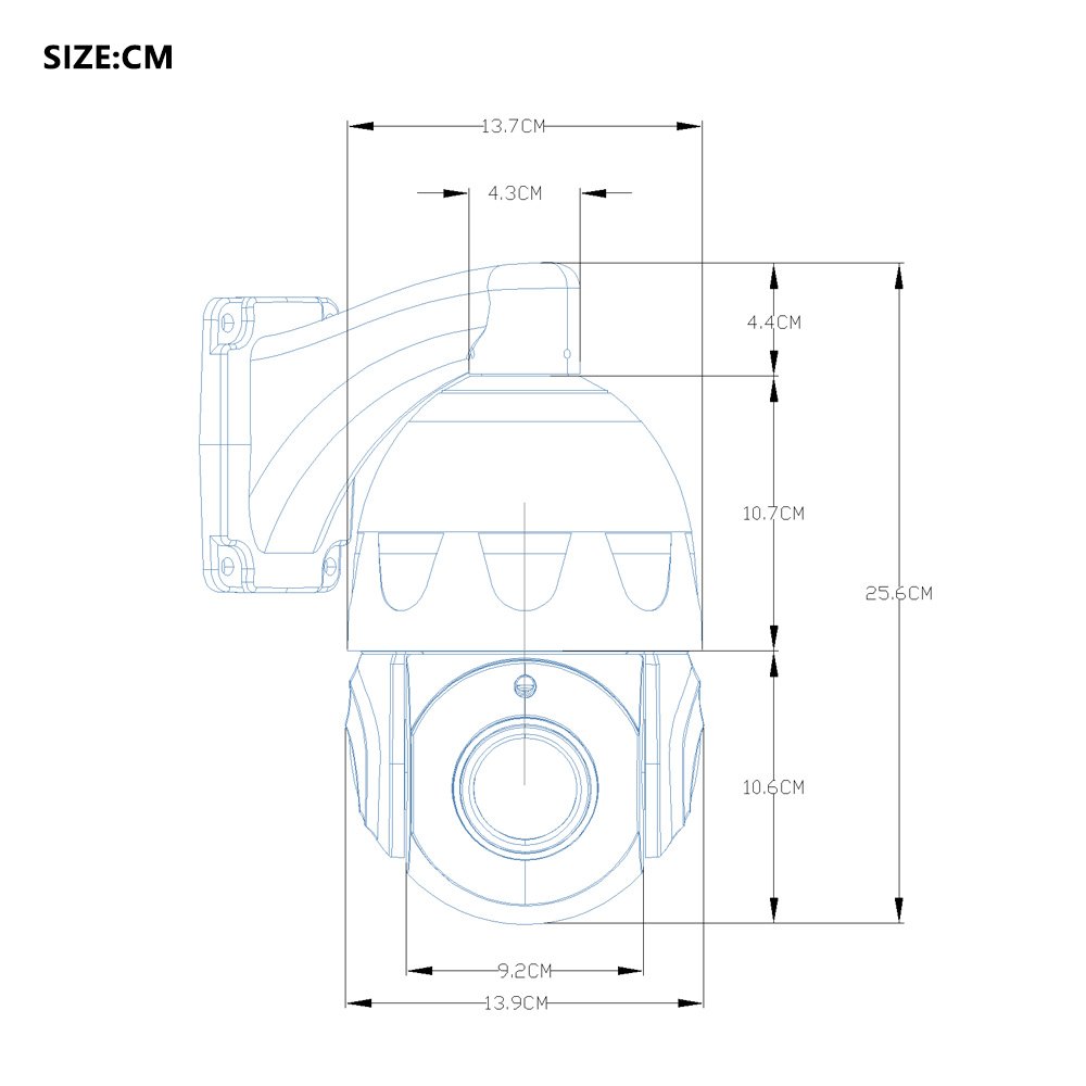 Promotion Limited 500pcs 5MP 20X PoE PTZ Surveillance Camera 100m IR Outdoor Auto Tracking High Speed Dome IP Network Camera