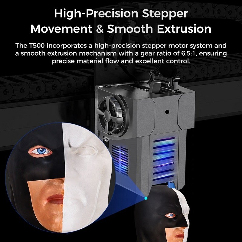 Super Huge 3D Printing Machine Comgrow T500 500*500*500mm Print Klipper 3D Printer Linear Rails for Consumer and Industrial Use