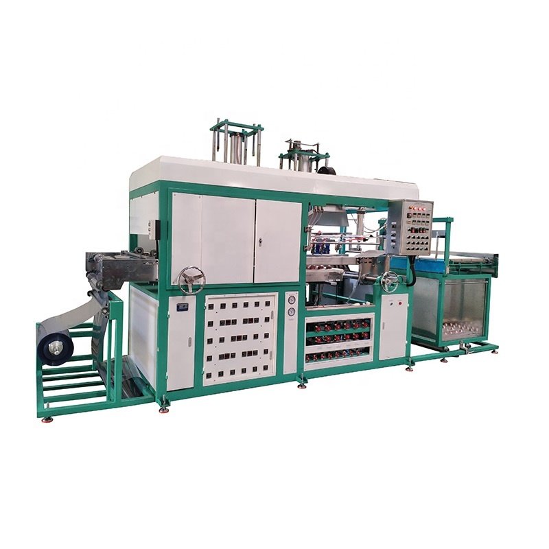 Plastic PVC Food Box Auto Shaping Machine Commidity Package Forming Making Machine Heat Forming Vacuum Suction Box Shape Device