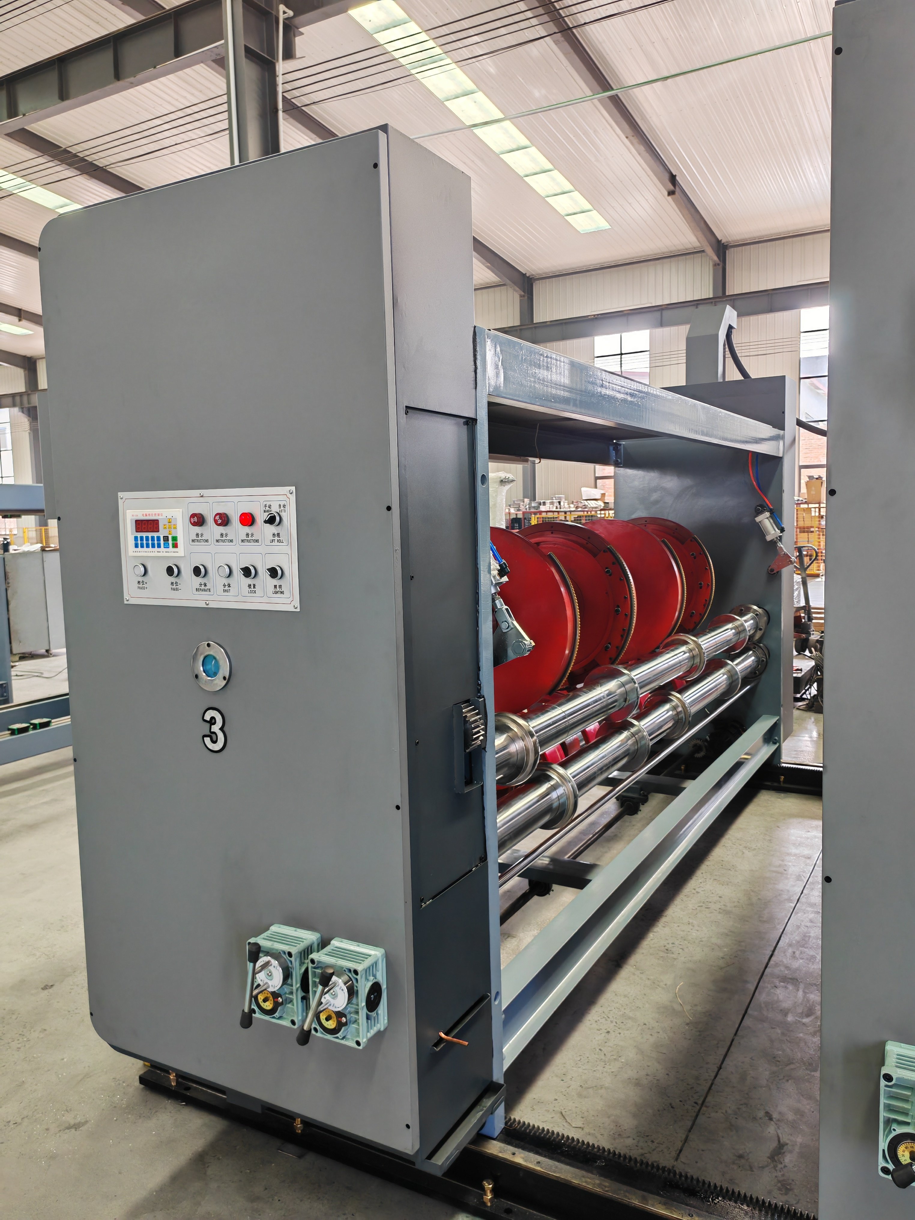 Corrugated Cardboard Semi-auto Flexo Graphic Printing Slotting Machine