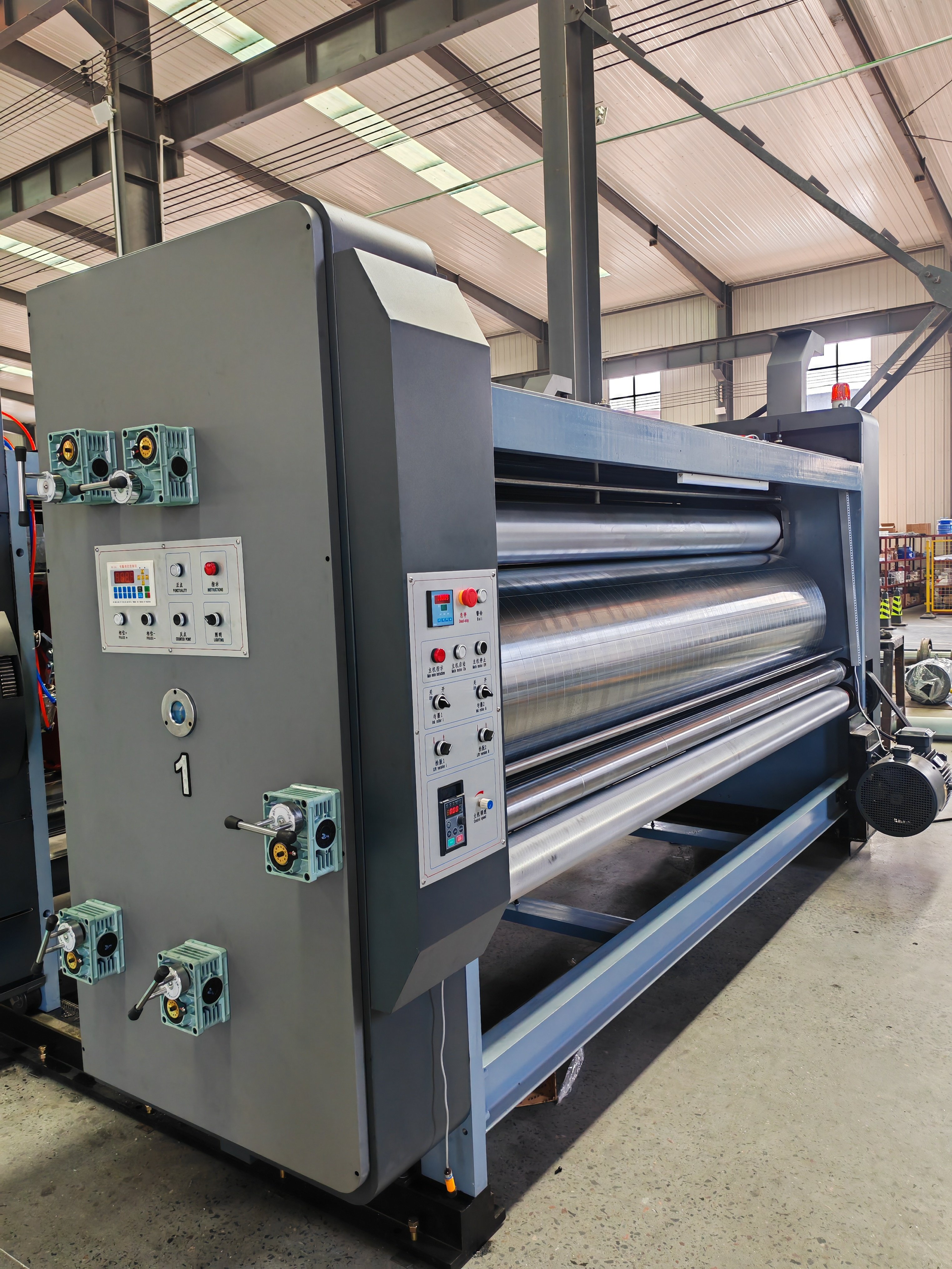 Corrugated Cardboard Semi-auto Flexo Graphic Printing Slotting Machine