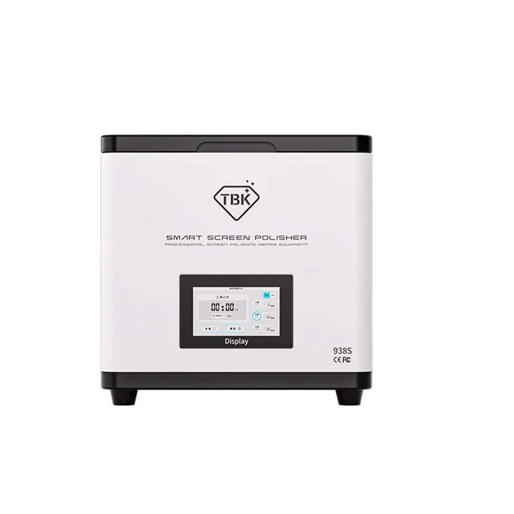TBK938S Mini Screen Polishing Machine Screen Scratch Repair Phone LCD Screen Polishing Frequency Control Auto Grinding Machine