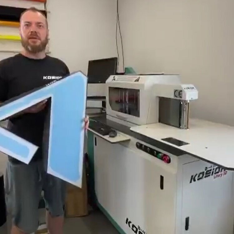 Making Singboard Led Logo Letters 3D Channel Letter Bending Machine for Advertising High-accuracy Channel Letter Bender