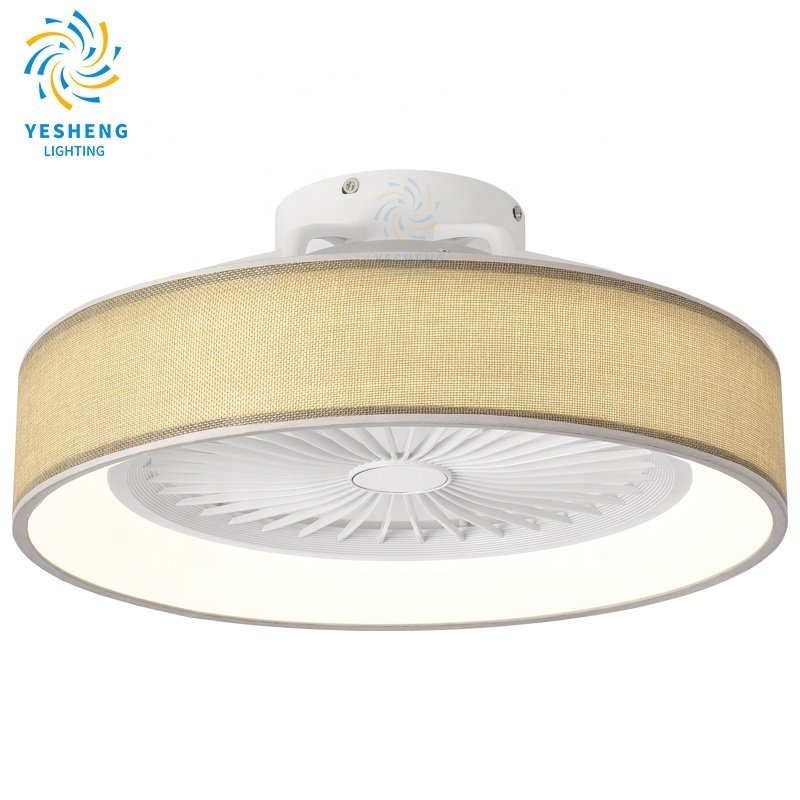 XD220 Remote-Controlled Ceiling Fan with Acrylic Lamps 5 Blades DC Motor App Control by Tuya Alexa and Google