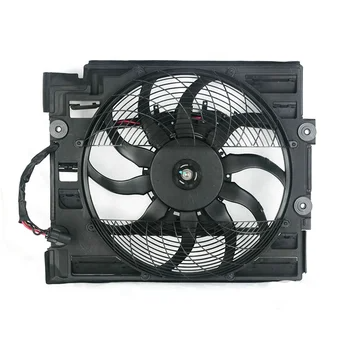 5 Series E39 Radiator Fan Replacement OEM 64548380780 Electric Radiator Fans with Brush 4pins Electric Fan