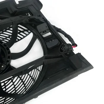 5 Series E39 Radiator Fan Replacement OEM 64548380780 Electric Radiator Fans with Brush 4pins Electric Fan
