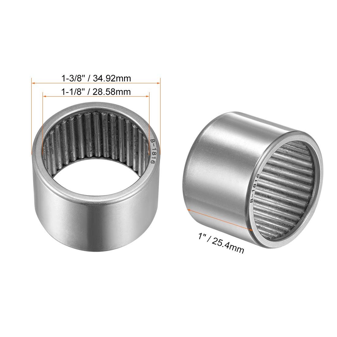 Durable Superior Quality B-1816 1-1/8 X 1-3/8 X 1 Full Complement Auto Part of Needle Roller Bearing