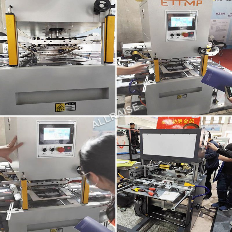 Auto Feeding Paper Card Hot Foil Stamping Machine PU Leather Gold Foil Printing Machine
