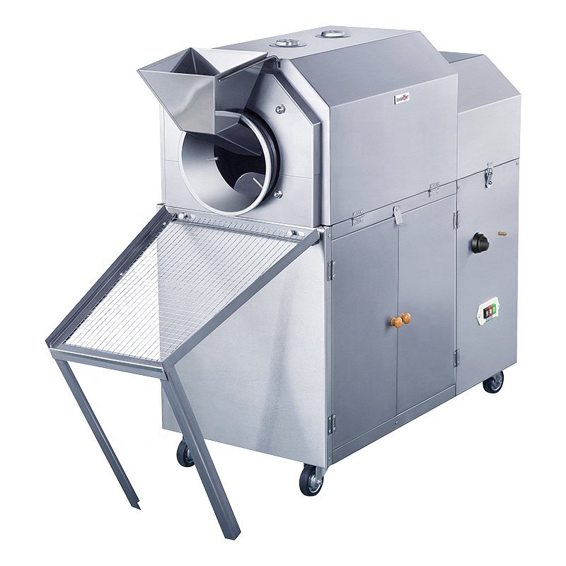 Nuts Roasted Machine Automatic Rotary Drum Nut Roaster Machines Auto Roasted Nuts Drum Roasting Machine for Sale