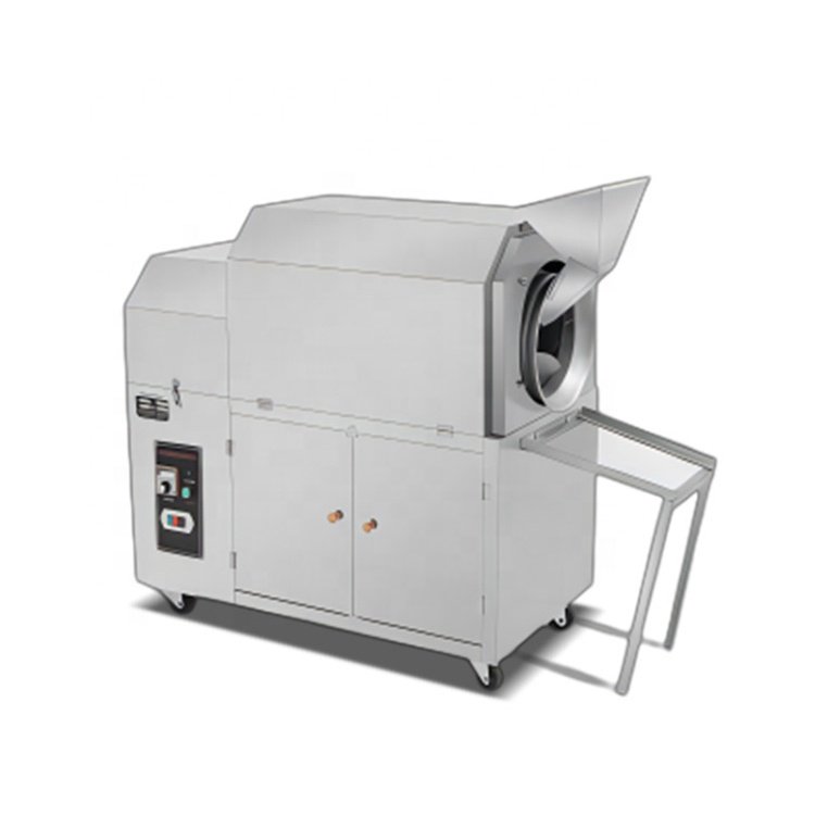 Nuts Roasted Machine Automatic Rotary Drum Nut Roaster Machines Auto Roasted Nuts Drum Roasting Machine for Sale