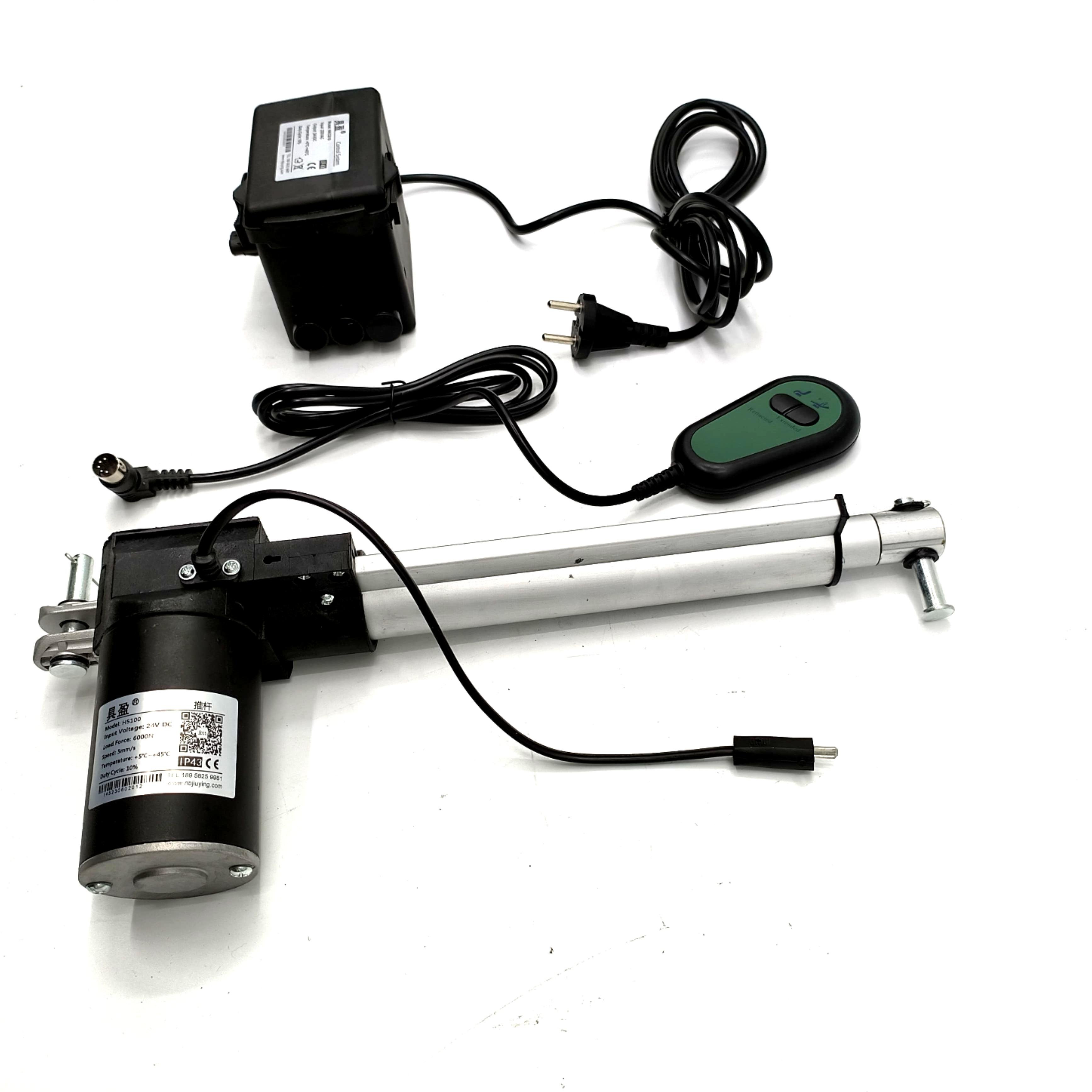 Heavy Duty D 6000N/1320lbs Linear Actuator DC 12V Electric Motor with 2''~20'' Stroke 20'' Mounting Bracket