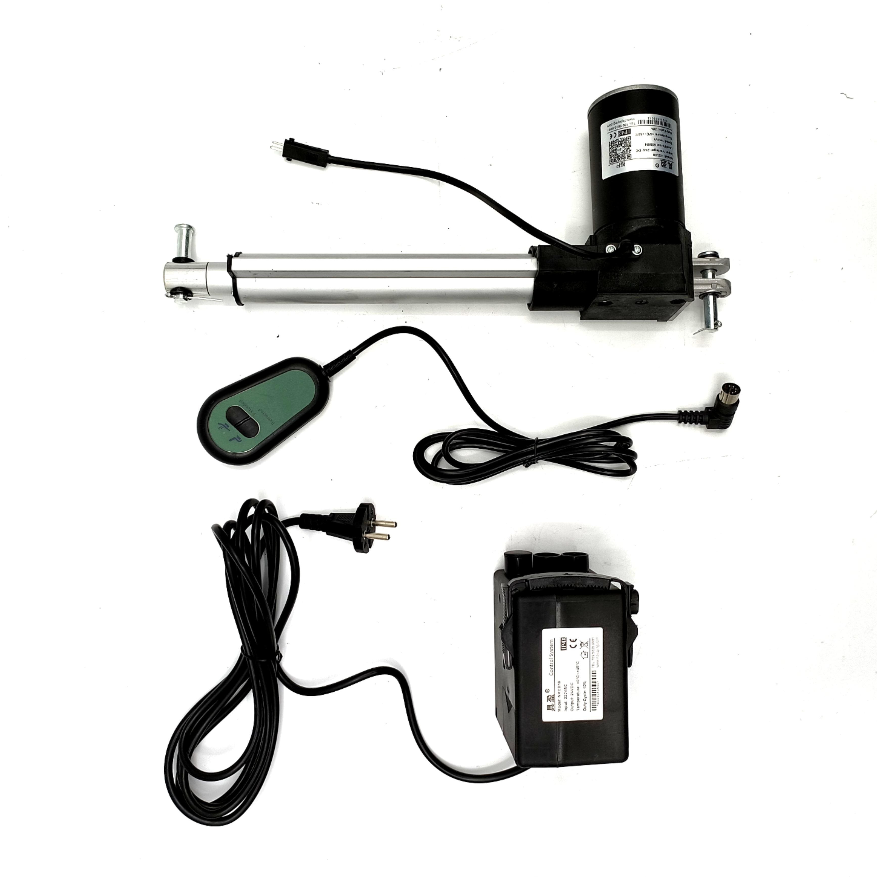 Heavy Duty D 6000N/1320lbs Linear Actuator DC 12V Electric Motor with 2''~20'' Stroke 20'' Mounting Bracket