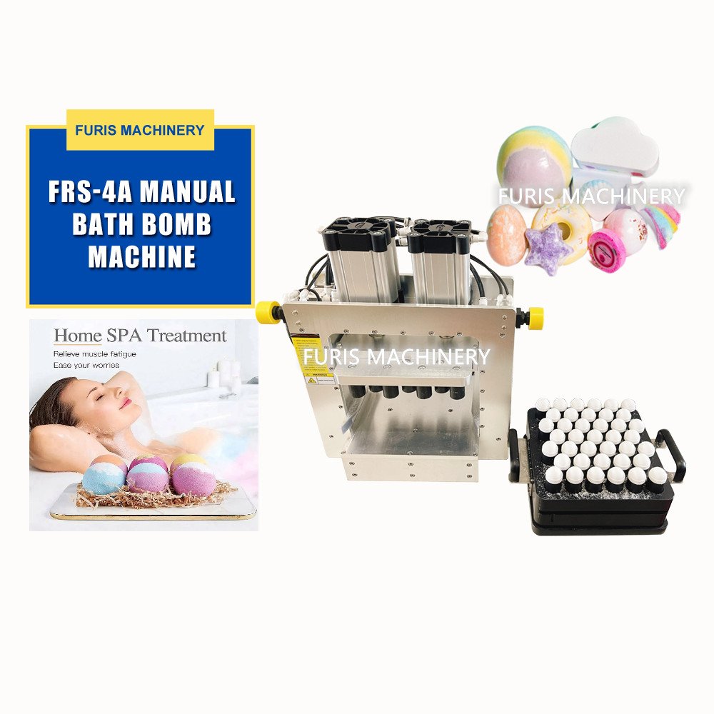 Full Auto Industry Hydraulic Bath Bomb Bathbomb Fizzi Ball Press Machine One Time Multi Color Press 15 Pcs Bath Bomb for Sale