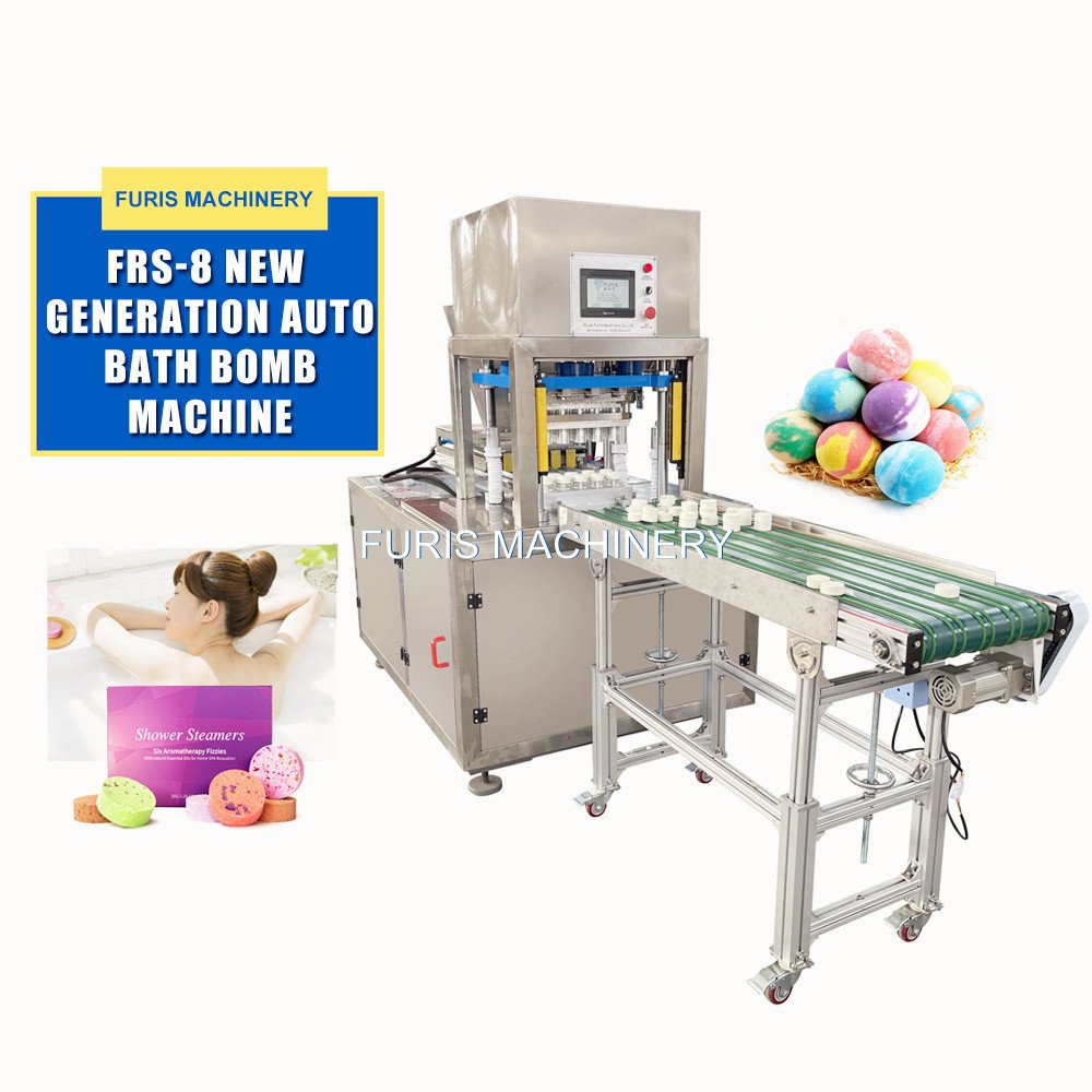 Full Auto Industry Hydraulic Bath Bomb Bathbomb Fizzi Ball Press Machine One Time Multi Color Press 15 Pcs Bath Bomb for Sale