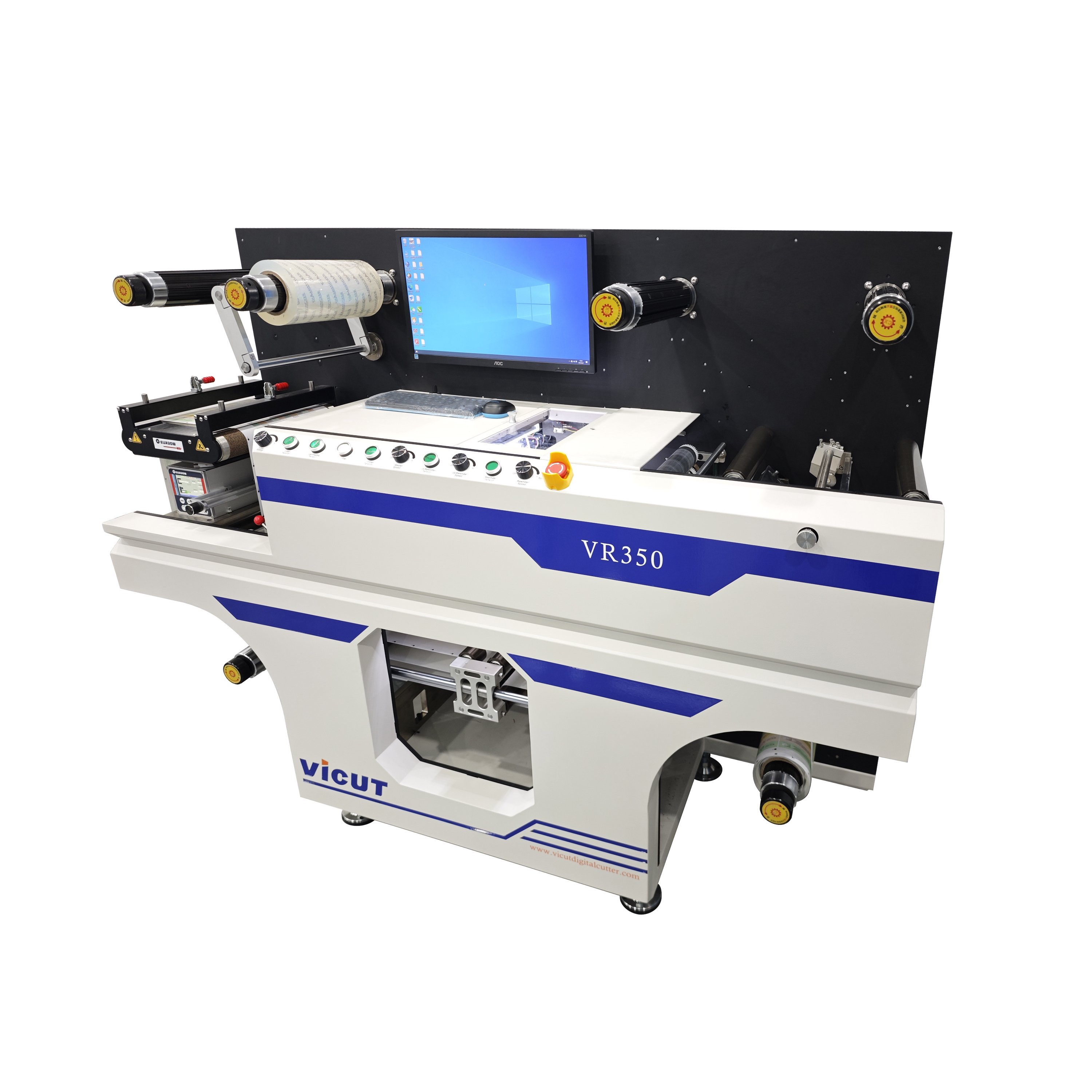 VR350 Paper Roll Die Cutting Machine Roll Label Cutter Label Die Cutting Machine Vinyl Sticker Die Cutting Machine