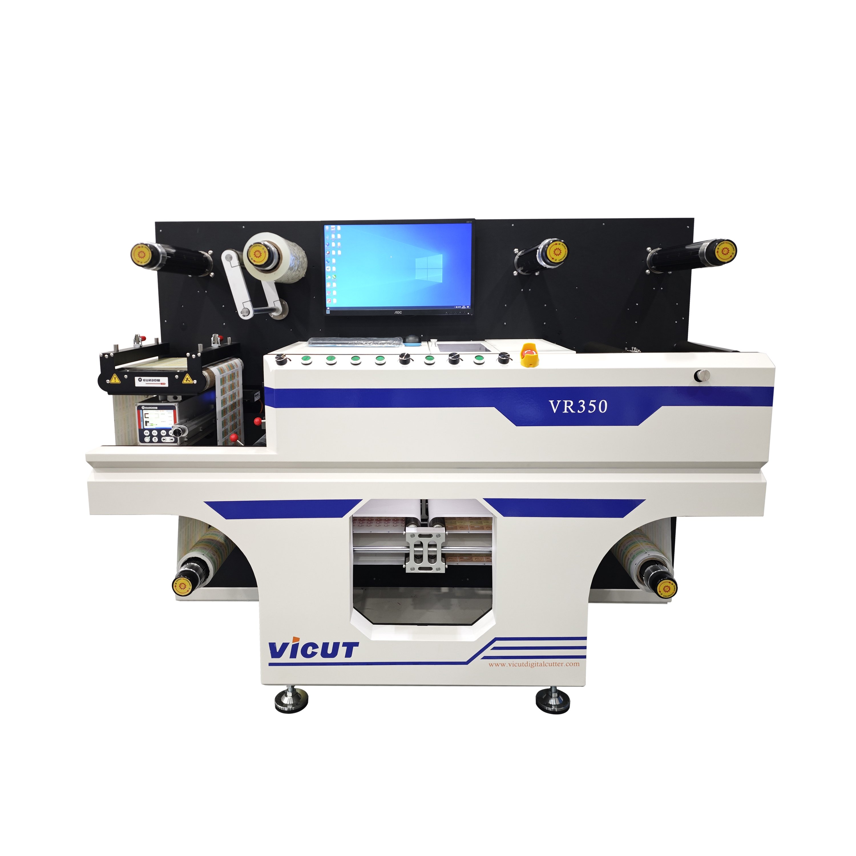 VR350 Paper Roll Die Cutting Machine Roll Label Cutter Label Die Cutting Machine Vinyl Sticker Die Cutting Machine