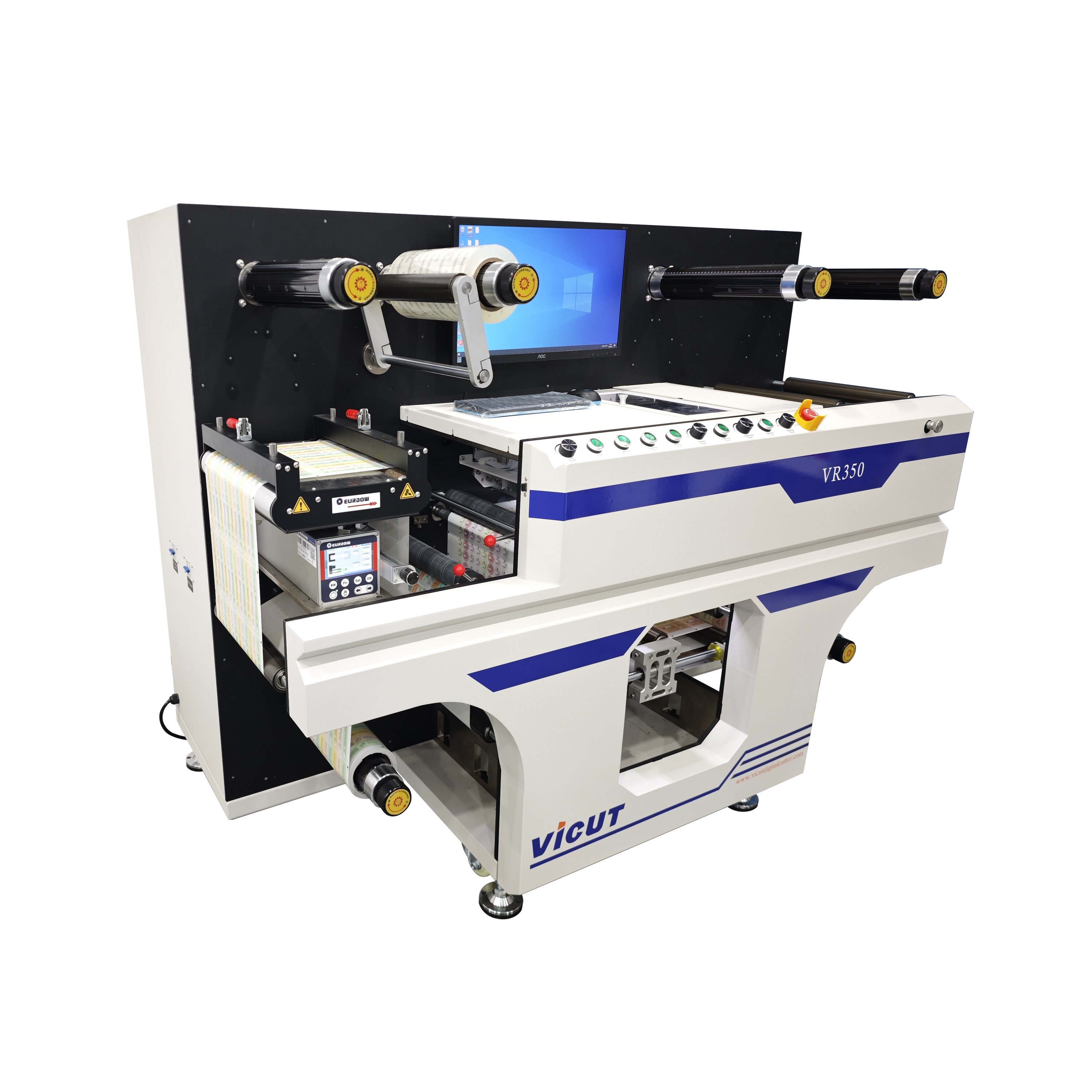 VR350 Paper Roll Die Cutting Machine Roll Label Cutter Label Die Cutting Machine Vinyl Sticker Die Cutting Machine