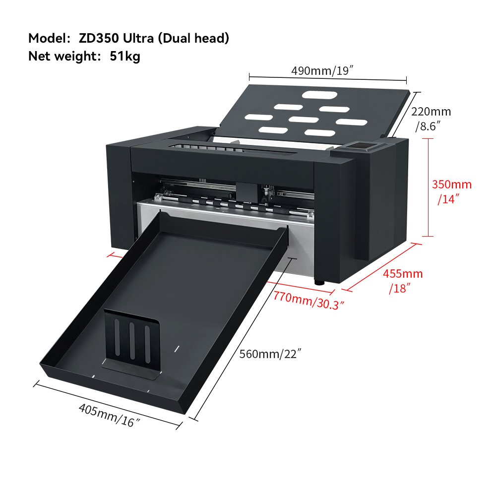 Digital Servo Motor 1600mm/s Fast Speed Sticker Paper Cutting Machine CCD Camera Label Double Head Cut Machine