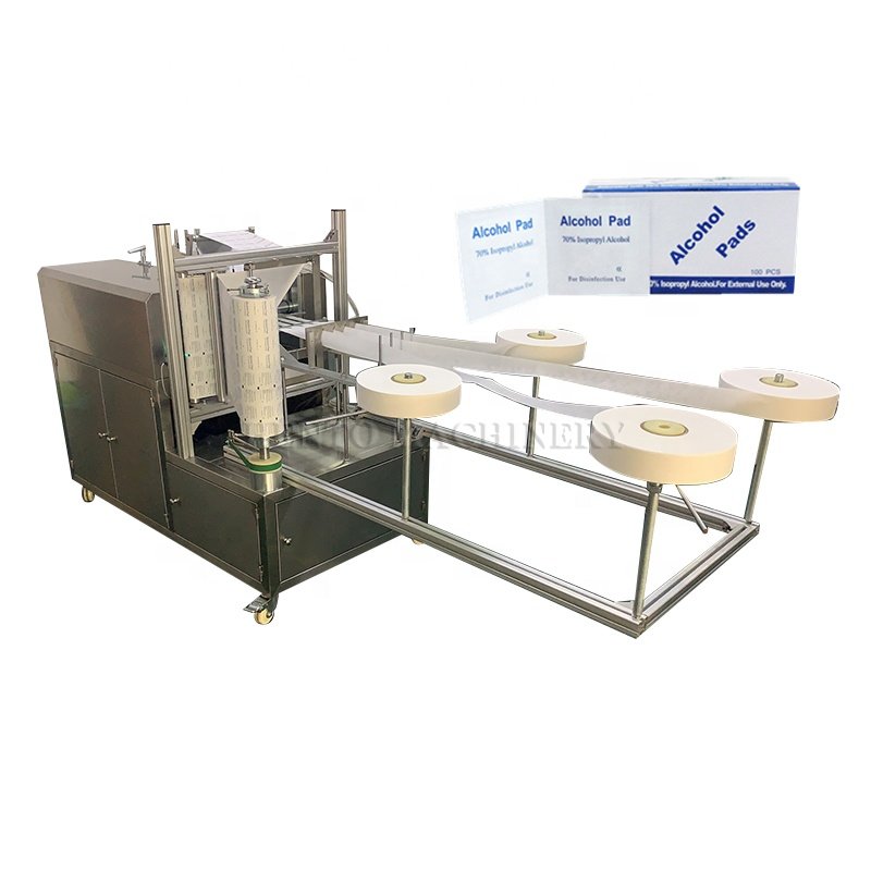 Factory Price Single Alcohol Swabs Pad Machine / Alcohol Swab Pad Making Machine / Alcohol Swab Pads Machine