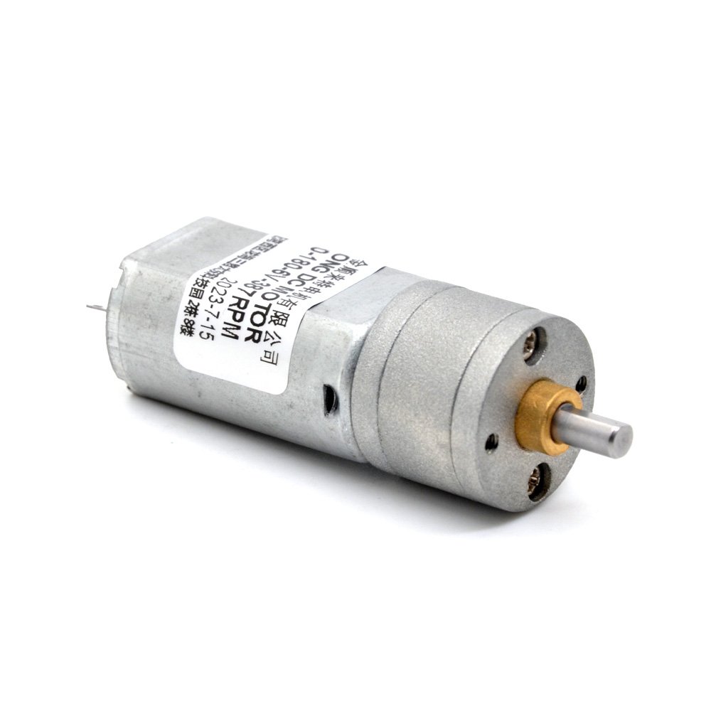 12V JGA20-180 Micro Motor High Torque Low-Speed 30RPM 1:268 Speed Reducer Brush Commuted for Fans Robots Boats-Metal