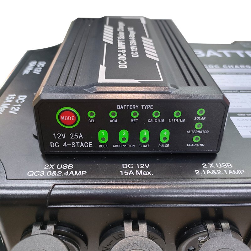 DC 24V Auto Batteries Voltmeter USB Charger Solar Plug Marine Trolling Motor Power Center Lithium 12V Battery Box