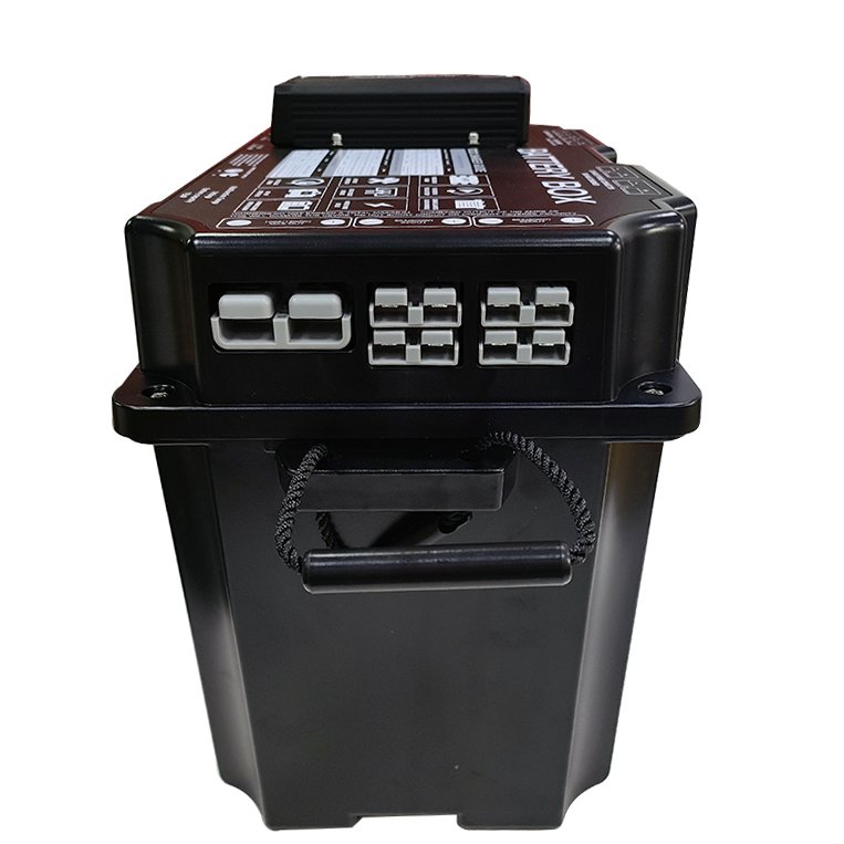 DC 24V Auto Batteries Voltmeter USB Charger Solar Plug Marine Trolling Motor Power Center Lithium 12V Battery Box