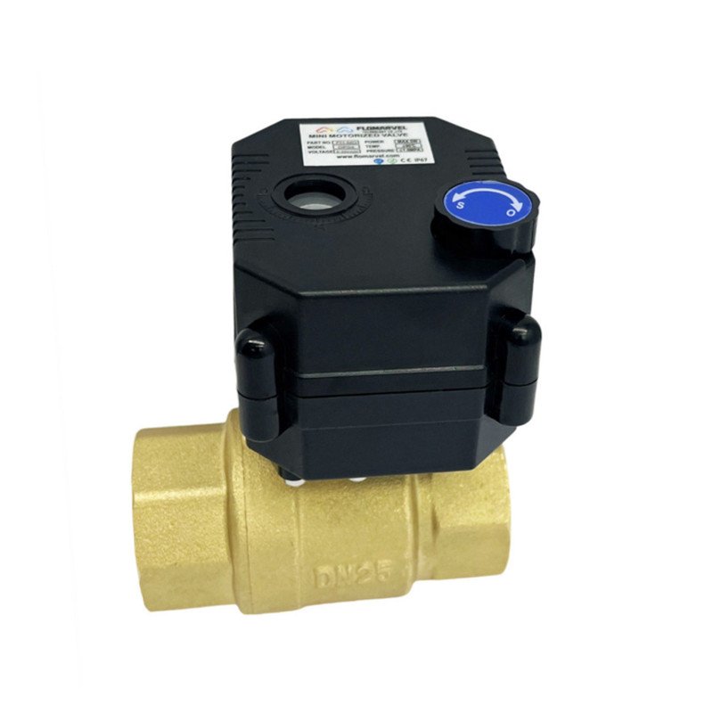12V 24V Electric Motor Driven Ball Valve for Water Leakage Detection and Auto Shut off