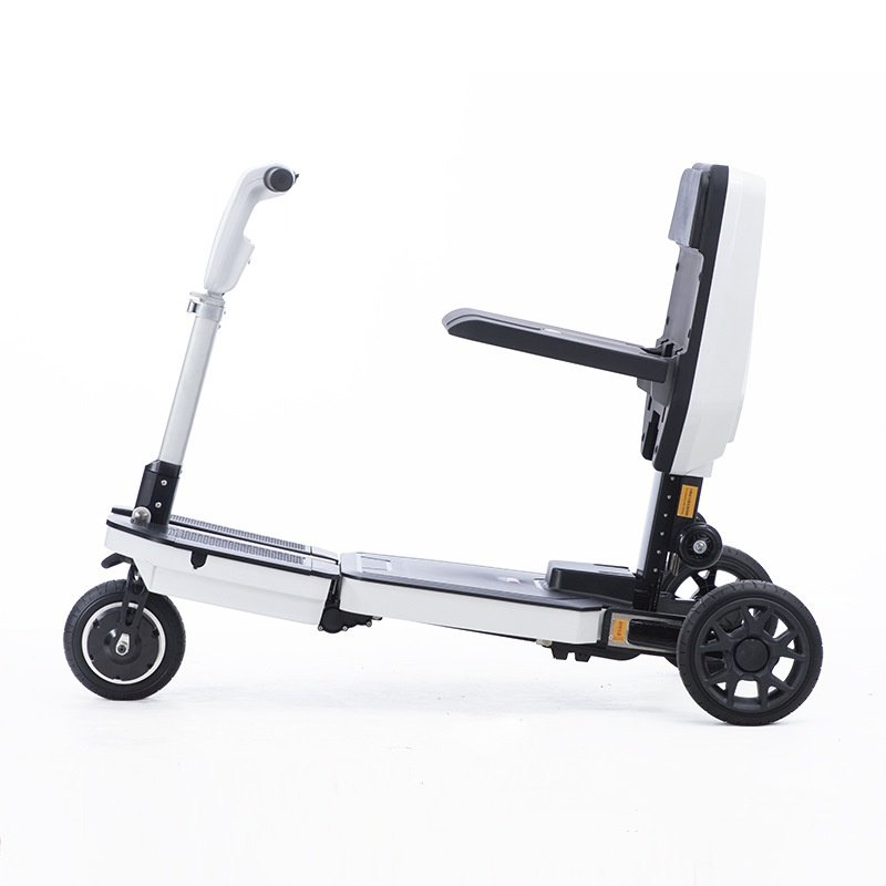 Factory Supply Fully Automatic Four-Wheeled Disabled Leisure Scooter Foldable Wheelchair Elderly Walker Rollator Product