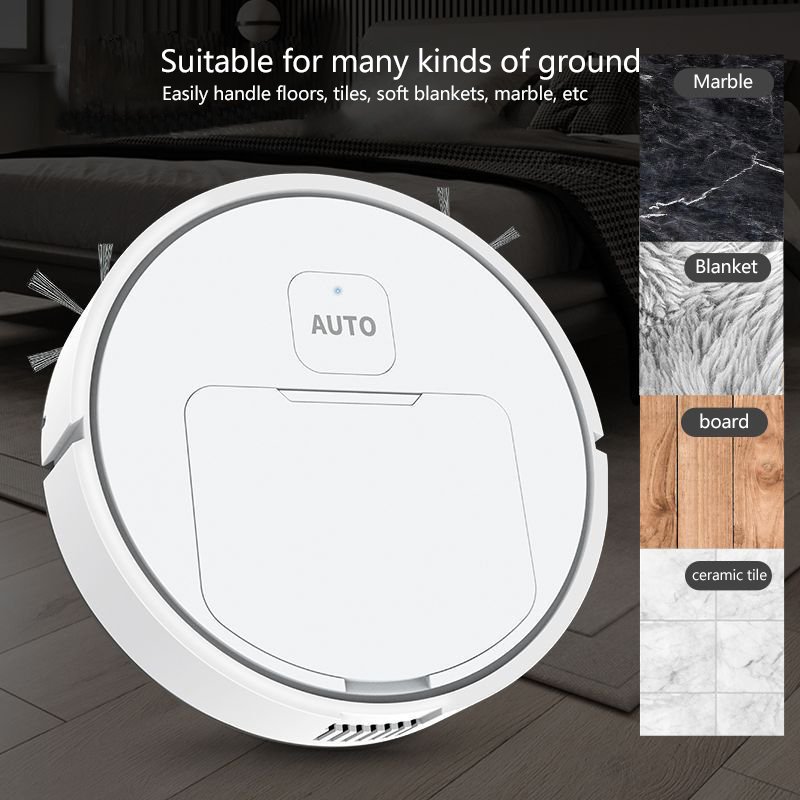 3-in-1 Smart Home Cleaning Tool Electric Auto Robot Vacuum with Brush Motor Household Mopping Floor Cleaner