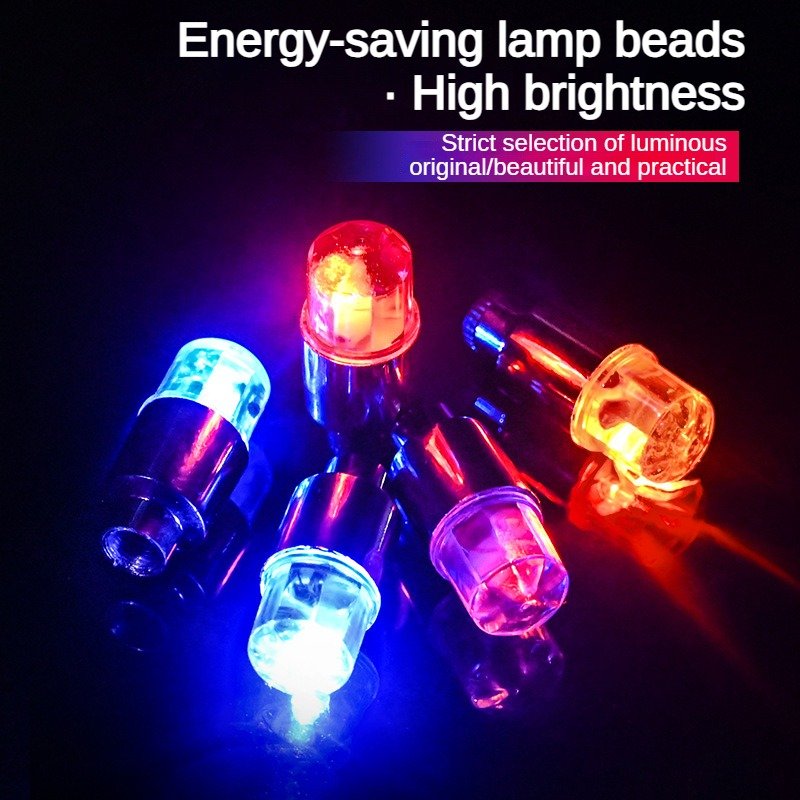 Factory Direct Cars Wheel LED Lights Wheel Tire Valve Cycling Lantern Spokes Hub Tyre Lamp Car Tire Decoration Accessories