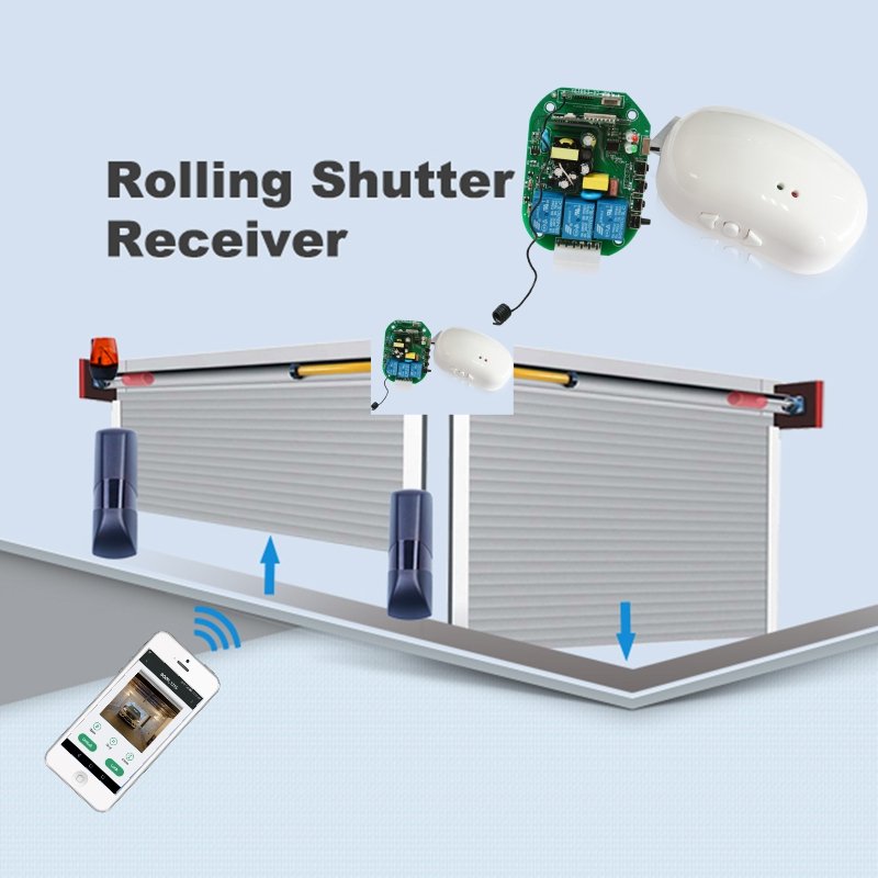 YET863-wifi Auto Gate 433mhz Rolling Shutter Door Opener Remote Controller for Tubular Motor Receiver Controller