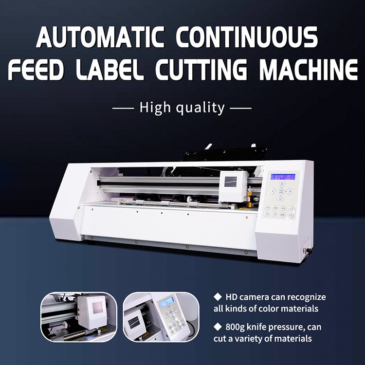 High-Speed Auto Feeding Sheet Label Cutter with Double Head Creasing Cutting Machine A2 A3 Paper New Condition