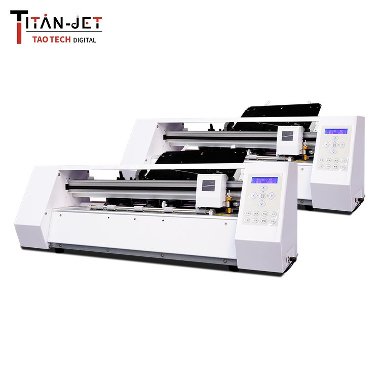 High-Speed Auto Feeding Sheet Label Cutter with Double Head Creasing Cutting Machine A2 A3 Paper New Condition