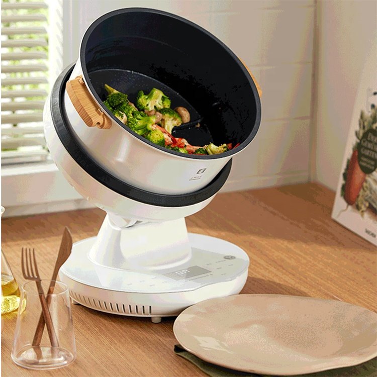 Electric Automatic Wok Cooking Robot Machine Fry Fried Rice Machine Non-Stick Intelligent Robot Cooker