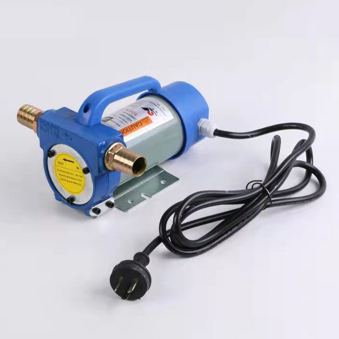 220V AC Portable Electric Diesel Engine Oil Transfer Extractor Fuel Pump Motor Self Priming 550W for Mobile Gas Station