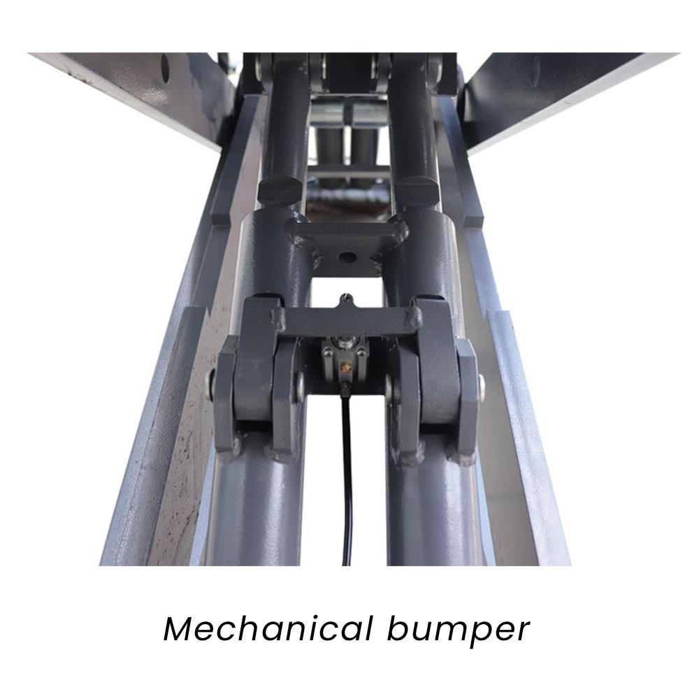 CE Certified Safe 4T 1.8M Ultra Thin Alignment Two-Step Car Lift Electric Scissor Style 4000kg Lifting Capacity