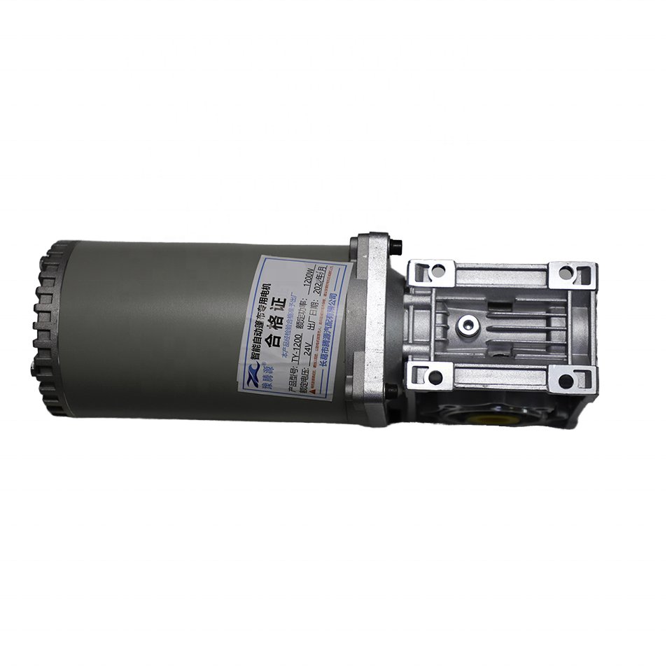 China High 900W Electric Motor 24V High Torque Low RPM Brushed DC Geared Motor Permanent Magnet Fan Boat Use 24V Volta Sale